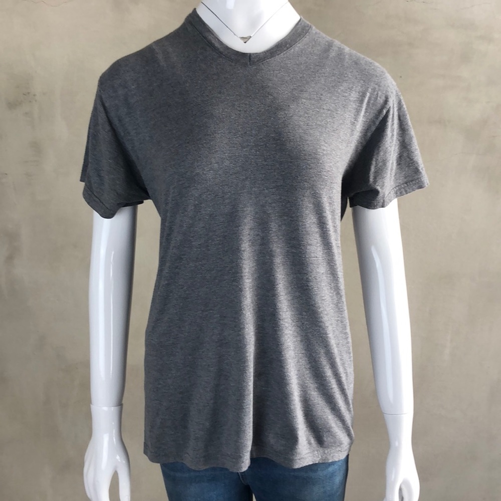 My Gray V-Neck Short Sleeve Boyfriend Tee